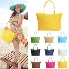 Hot New Design Straw Popular Summer Style Weave Woven Shoulder Tote Shopping Beach Bag Purse Handbag 2024 - buy cheap