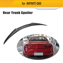 Carbon Fiber Rear Trunk Spoiler Big Customized Wing Boot Lip Fit for Infiniti Q60 Base Sport Coupe 2018 2019 2024 - buy cheap