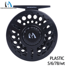 Maximumcatch Maxcatch 5-8WT Plastic Fly Fishing Reel Disc Brake System Right or Left-Handed Black Color 2024 - buy cheap
