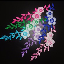 2pc fashion show lace appliques decoration DIY accessories embroidered flower iron on patches motifs 2024 - buy cheap