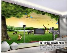 Индивидуальные 3d обои, 3d настенные фрески, обои, пейзаж, живопись, лес, животные, фон для телевизора, настенные фотообои для гостиной 2024 - купить недорого