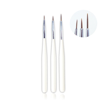 3pcs/set New UV Gel Painting Nail Brush Acrylic Nylon Hair Flowers Drawing Nail Liner Brushes Design Pen Salon Manicure Tools 2024 - buy cheap