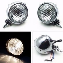 Chrome Metal Motorcycle High Low Beam Head Light Headlight Lamp Motorcycle Old school Bobber 2024 - buy cheap