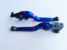 Nueva moto bicicleta moto rbike plegable palancas de freno y embrague extensibles azul para 250 Kawasaki Ninja 250R EX250 2008-2012 2009 2010 2011 2024 - compra barato