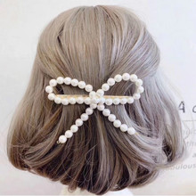 1PC Imitation Pearl Hairclips Big Bow Hair Clip Women Girls Hair Clip Hairpin Barrette Hairgrip Bobby Pin Hair Accessories 2024 - buy cheap