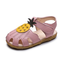 COZULMA/милые сандалии с украшением в виде фруктов для девочек; детская летняя обувь; детские дышащие пляжные сандалии с вырезами; размеры 21-30 2024 - купить недорого