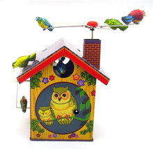 Винтажные заводные игрушки для дома с птицами, для фотографии, для детей, для взрослых, оловянные игрушки, Классическая Игрушка, рождественский подарок 2024 - купить недорого