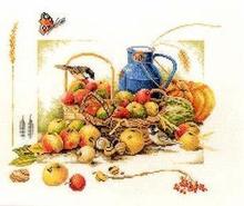 Top Quality Lovely Cute Counted Cross Stitch Kit Lanarte Summer Fruit and Bird Butterfly 34368 2024 - buy cheap