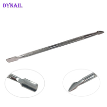 1pcs Stainless Steel Cuticle Nail Pusher Remover Metal Cuticle Trimmer nail cuticle pusher Manicure Pedicure set Nail Care Tool 2024 - buy cheap