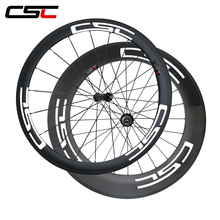 CSC carbon wheels carbon bike 23mm width deep combination front 50mm rear 88mm clincher wheels with Powerway R36 hub pillar 1420 2024 - buy cheap