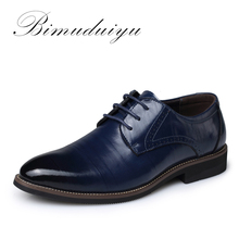 BIMUDUIYU-zapatos Oxford de alta calidad para hombre, calzado con cordones, zapatos de oficina, Oxford, talla grande 38-48 2024 - compra barato