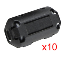 WSFS Hot Sale 10 Pcs Movable 7mm Inner Diameter Black Ferrite Core Ring Cable Clip 2024 - buy cheap