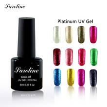 saroline lucky 12 Colors Platinum UV Shining Nail Gel Polish Long-lasting UV Fingernail Soak-off LED Color Gel Varnish 2024 - buy cheap