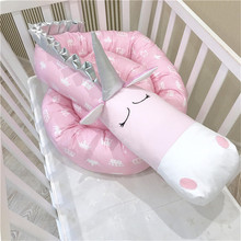 Детский бампер с единорогом, игрушечная подушка, защита для новорожденных в кроватке, наборы постельного белья для сна, украшение для детской комнаты, бампер для кровати 2019 2024 - купить недорого
