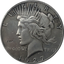 1927-S Peace Dollar COIN COPY 2024 - buy cheap