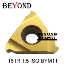 BEYOND 16 IR 1.5 ISO BYM11 16IR 1.5ISO 10pcs/box for Steel and Copper Threading Carbide Inserts Turning Tool Lathe Cutter 2024 - buy cheap