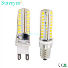 1 Piece Silicone G9 E14 10W SMD 2835 72 LED Dimmable LED Corn lamp Droplight Chandelier candle bulb Pendant light lighting 2022 - buy cheap
