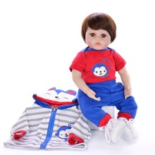 Muñecas de bebé Reborn de silicona suave real, cuerpo de tela realista, modelo de ropa para niño, juguete de regalo sorpresa favorito de las niñas 2024 - compra barato