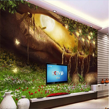 Beibehand-papel de parede com flores, desenho animado, grama, floresta, fotografia, paredes, 3d, decoração de casa 2024 - compre barato