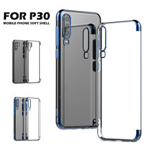 Clear Transparent Phone Case for Huawei P30 Ultra Thin Fashion Soft Silicon 3D Laser Plating Luxury Cover P30 Phone Protect case 2024 - buy cheap