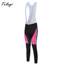 Pink TELEYI Women cycle pants Long Pants Breathable Gel 3D padded cycling pants mtb pants Tight Ropa Ciclismo Wear 2024 - buy cheap