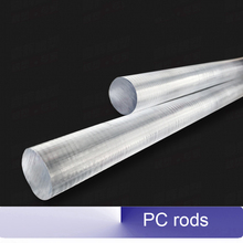 2pcs 50cm Polycarbonate rods Stamina bars High hardness high strength plastic rod  Transparent PC stick 2024 - buy cheap