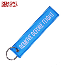 Chaveiro de tecido para aviação, remove before flight 2024 - compre barato