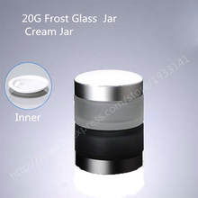 Hot sale - 200pcs/lot 20g frosted glass jar with silver lid, 20cc empty cream bottle, glass container,cosmetic packaging 2024 - buy cheap