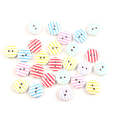 LF 50Pcs Mixed Round Stripe Wooden Sewing Buttons For Clothes Needlework Scrapbooking Crafts Decorative Diy Accessories 2024 - buy cheap