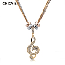 CHICVIE Crystal nigerian beads Maxi Necklaces & Pendant For Women couples Ethnic Jewelry Gold color Long Statement love Necklace 2024 - buy cheap