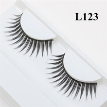 1 Pair Cheap False Eyelash Extension 3D Mink Strip Lashes Faux Natural Mink Eyelashes Extension Packaging L123 2024 - buy cheap