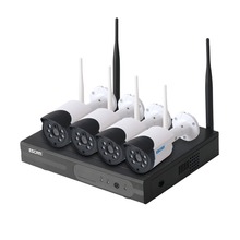 Escam-cámaras IP con WiFi para exteriores, Kit de NVR HD 720P, infrarrojo, impermeable IP66, visión diurna/nocturna, ir-cut, 4 canales, WNK404 2024 - compra barato