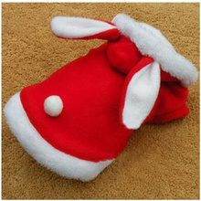 Red Rabbit Christmas Gift Small Dog Cat Puppy Halloween Bunny Costumes Suit Warm Clothes windproof Pet Product Cute Costume 2024 - buy cheap