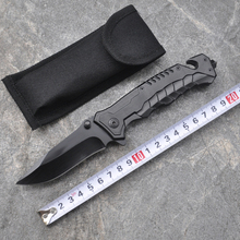Ножи 8,2 дюйма, складной нож, титановые охотничьи карманные ножи для выживания, универсальный походный боевой нож для кемпинга, инструменты для повседневного использования и нейлоновая оболочка 2024 - купить недорого