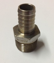 Stainless Steel Hose Barb - 1/2" Male NPT x 1/2"Barb, Brewer Hardware, Homebrew Pump fitting 2024 - buy cheap