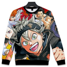 Anime Black Clover 3D Printed Sweatshirt Men/Women Casual Harajuku Cosplay Hoodie Sweatshirts Streetwear Tracksuit Tops Clothes 2024 - buy cheap