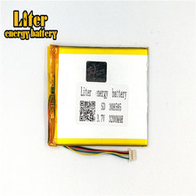 plug 1.0-5P 308595 3.7V 3200mah Wholesale ultra thin lipo batteries rechargeable lithium ion polymer Tablet PC Battery 2024 - buy cheap