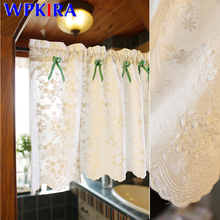 American Short Window Floral Short Coffee Curtains For Living Room Roman Blinds Curtain Valance Cabinet Dust Curtain SQ014D3 2024 - buy cheap