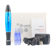 Rechargeable Derma Pen Dr. Pen A1-W  Auto Microneedle Pen Bayonet Prot Needle Cartridges Pen Wireless Electric Derma Stamp Blue 2024 - buy cheap