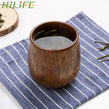 HILIFE Water Coffee Cup Tea Cup Natural Jujube Wooden Cup Wood Teaware Primitive Handmade Drinking Cup Drinkware 2024 - buy cheap