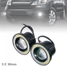 2pcs! Car COB 3.5Inch 89MM 1200LM 30W LED Fog Light Angel Eye DRL Lamp Driving Projector Signal Bulbs Fog Lamps Auto Car Lamp 2024 - buy cheap