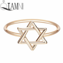 QIAMNI Jewelry Star Rings for Women Wedding Rings Jewelry Fashion Open Adjustable Finger Ring Minimalist Jewelry 2024 - buy cheap
