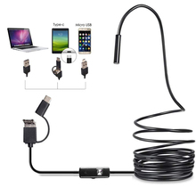 3in1 5.5mm 6Led Type C Waterproof Endoscope Camera Inspection 1m 2m 3.5m 5m USB Cable Endoscope Borescope Android Endoscope 2024 - buy cheap