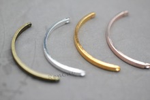 10 peças bracelete simples links rosa ouro/bronze/prata/ouro/ouro antigo banhado a prata conector do tubo para pulseira diy fabricação de jóias 2024 - compre barato