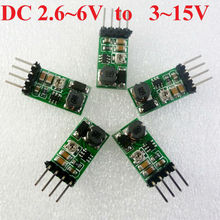 Conversor de impulso dc ajustável, 5 peças (3v 3.3v 3.7v para 5v 6v 9v 12v 15v) módulo de fonte de alimentação para relé plc wi-fi 2024 - compre barato