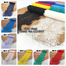 New!!!14colors Multicolour Folded Eyelash Lace Fabric Sofa Curtain DIY Accessories Lace Trim Width 8cm 10piece/lot 2024 - buy cheap