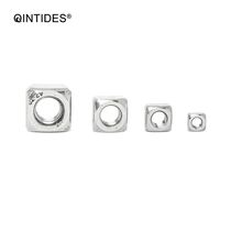 Qintides porca quadrada m3 m4 m5 m6 m8 m10 m12, porca quadrada de aço inoxidável 304 2024 - compre barato