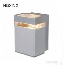 [HQXING] Led 4w Outdoor Lighting Wall Lamp Waterproof Porch Lights Aluminum IP54 light garden up light exterior outdoor sconces 2024 - buy cheap