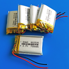 5 x 802535 3.7V 700mAh Rechargeable lipo battery lion polymer lithium cells for MP3 MP4 GPS DVD bluetooth recorder e-book camera 2024 - buy cheap