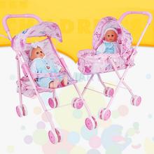 Simulador de carrinho de bebê para crianças, cadeira reclinável, brinquedo de móveis de plástico abs para bonecas de 9-12 polegadas reborn 2024 - compre barato